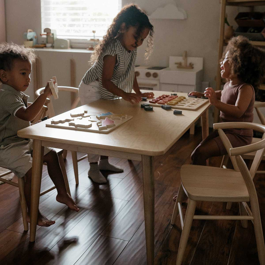Children's Crescent Table and Chairs Bundle