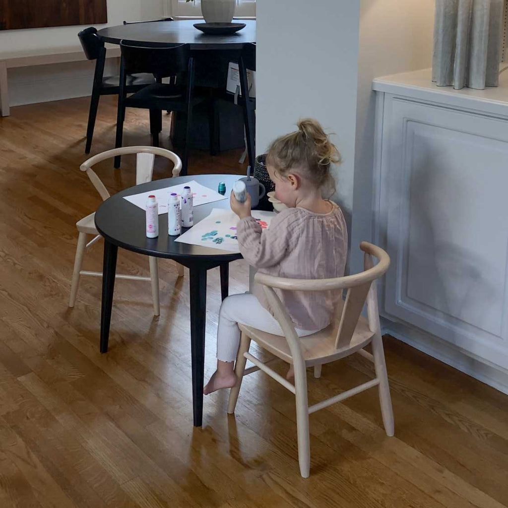 Children's Crescent Table and Chairs Bundle